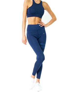 Ashton Set - Sports Bra & Leggings - Navy Blue - FLOWCHA FashionxBeauty
