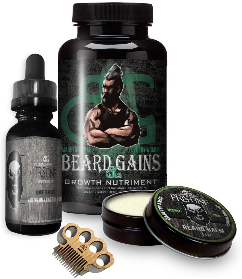 Beard Growth Kit - Grow a Thicker, Fuller, and Healthier Beard - FLOWCHA FashionxBeauty