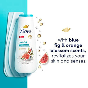 Dove Body Wash Reviving Blue Fig & Orange Blossom Reviving Moisture for 24hr Moisture. - FLOWCHA FashionxBeauty