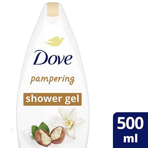 Dove with Shea Butter and Warm Vanilla Body Wash 500 ML - FLOWCHA FashionxBeauty