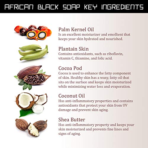 era of nature Best Raw ORGANIC AFRICAN BLACK SOAP - FLOWCHA FashionxBeauty