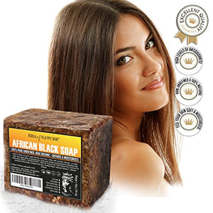 era of nature Best Raw ORGANIC AFRICAN BLACK SOAP - FLOWCHA FashionxBeauty