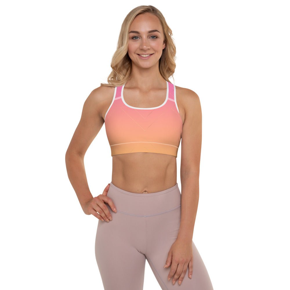 Happy Jungle Nº3 - Women Racerback Sports Bra - High Impact Workout Gym Activewear Bra - FLOWCHA FashionxBeauty