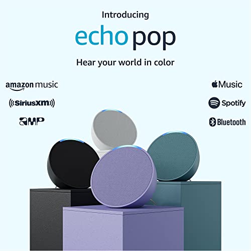 Introducing Echo Pop | Full sound compact smart speaker with Alexa | Lavender Bloom - FLOWCHA FashionxBeauty