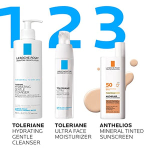 La Roche-Posay Anthelios Mineralized Tinted Sunscreen SPF 50, Ultra-Light Fluid Broad Spectrum SPF 50, Oil-Free - FLOWCHA FashionxBeauty