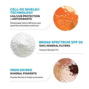 La Roche-Posay Anthelios Mineralized Tinted Sunscreen SPF 50, Ultra-Light Fluid Broad Spectrum SPF 50, Oil-Free - FLOWCHA FashionxBeauty