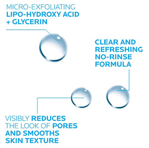 La Roche-Posay Effaclar Astringent Face Toner for Oily Skin, with Exfoliating LHAs to Minimize Appearance of Pores - FLOWCHA FashionxBeauty