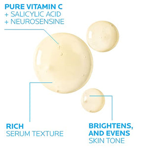 La Roche-Posay Pure Vitamin C Anti Wrinkle Face Serum with Hyaluronic Acid & Salicylic Acid - FLOWCHA FashionxBeauty