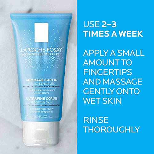 La Roche-Posay Ultra-Fine Scrub for Sensitive Skin, Gentle Exfoliating Face Wash with Ultra-Fine Pumice Particles to Remove Dead Skin - FLOWCHA FashionxBeauty
