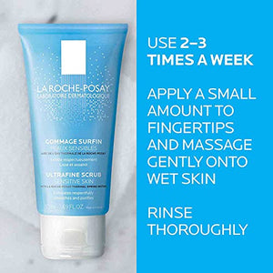 La Roche-Posay Ultra-Fine Scrub for Sensitive Skin, Gentle Exfoliating Face Wash with Ultra-Fine Pumice Particles to Remove Dead Skin - FLOWCHA FashionxBeauty