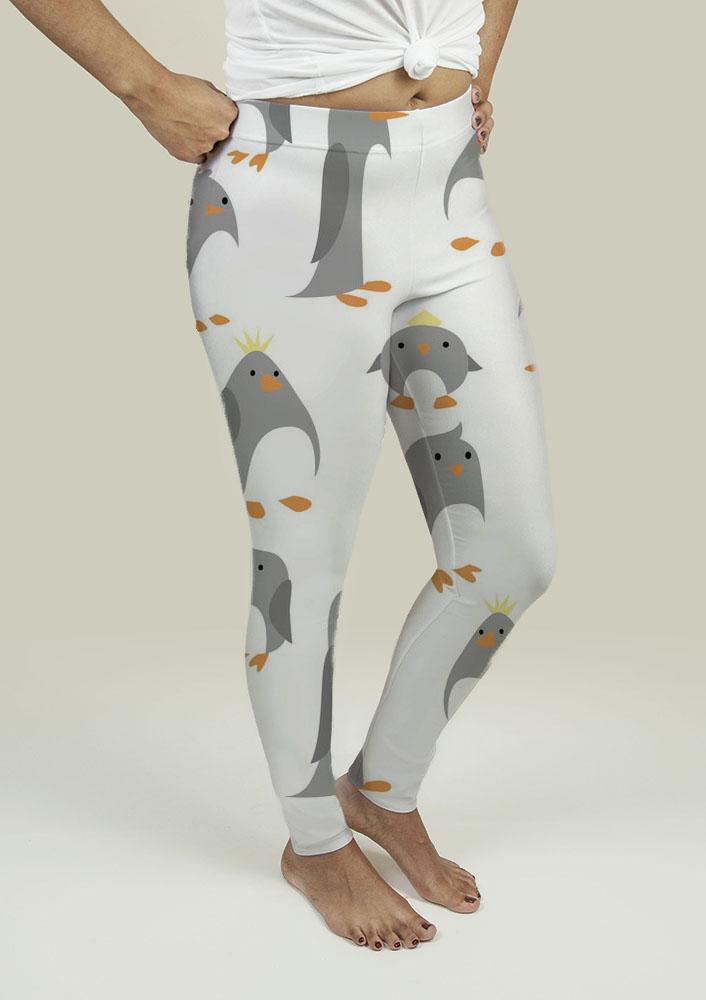 Leggings With Cute Penguins - FLOWCHA FashionxBeauty