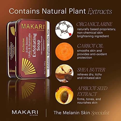 Makari Exclusive Active Intense Exfoliating Soap (7oz) - FLOWCHA FashionxBeauty