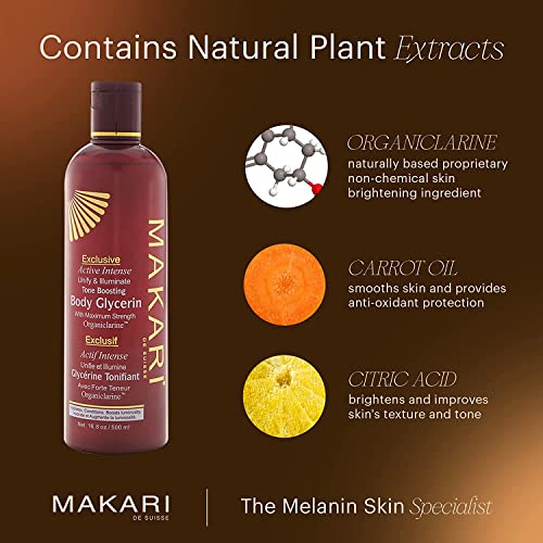 Makari Exclusive Active Intense Tone Boosting Body Glycerin (16.8 oz) - FLOWCHA FashionxBeauty