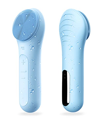Sonic Waterproof Facial Cleansing Brush, Gentle Exfoliating | Massaging, Rechargeable Silicone. - FLOWCHA FashionxBeauty