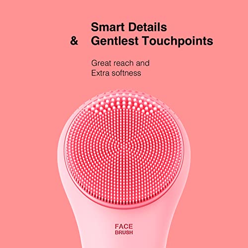Sonic Waterproof Facial Cleansing Brush, Gentle Exfoliating | Massaging, Rechargeable Silicone. - FLOWCHA FashionxBeauty