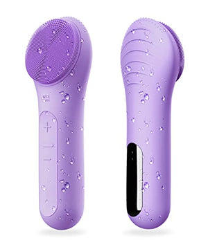 Sonic Waterproof Facial Cleansing Brush, Gentle Exfoliating | Massaging, Rechargeable Silicone. - FLOWCHA FashionxBeauty