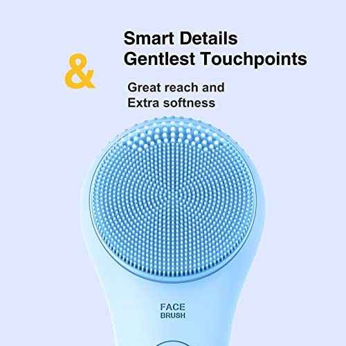 Sonic Waterproof Facial Cleansing Brush, Gentle Exfoliating | Massaging, Rechargeable Silicone. - FLOWCHA FashionxBeauty