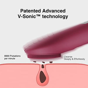 Sonic Waterproof Facial Cleansing Brush, Gentle Exfoliating | Massaging, Rechargeable Silicone. - FLOWCHA FashionxBeauty