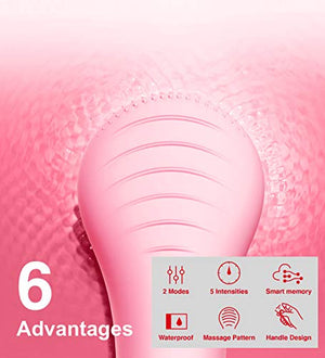 Sonic Waterproof Facial Cleansing Brush, Gentle Exfoliating | Massaging, Rechargeable Silicone. - FLOWCHA FashionxBeauty