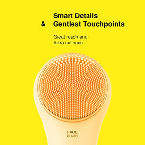 Sonic Waterproof Facial Cleansing Brush, Gentle Exfoliating | Massaging, Rechargeable Silicone. - FLOWCHA FashionxBeauty