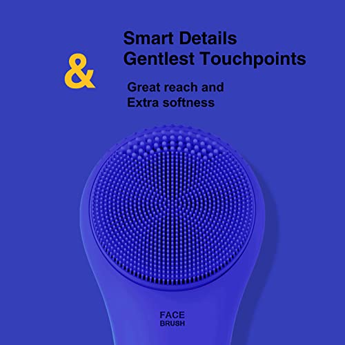 Sonic Waterproof Facial Cleansing Brush, Gentle Exfoliating | Massaging, Rechargeable Silicone. - FLOWCHA FashionxBeauty