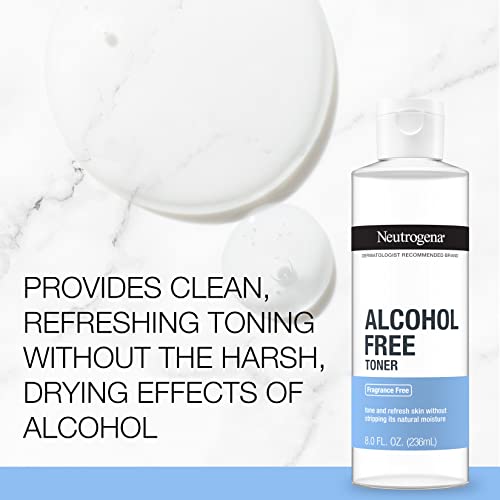 Neutrogena Alcohol-Free Gentle Daily Facial Toner, Fragrance-Free Face Toner to Tone & Refresh Skin. - FLOWCHA FashionxBeauty