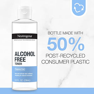 Neutrogena Alcohol-Free Gentle Daily Facial Toner, Fragrance-Free Face Toner to Tone & Refresh Skin. - FLOWCHA FashionxBeauty