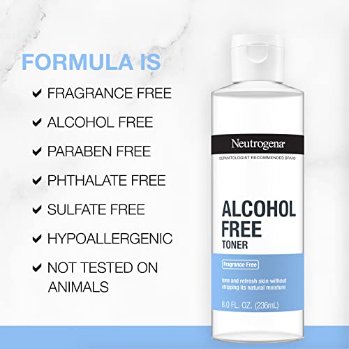 Neutrogena Alcohol-Free Gentle Daily Facial Toner, Fragrance-Free Face Toner to Tone & Refresh Skin. - FLOWCHA FashionxBeauty