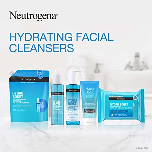 Neutrogena Hydro Boost Lightweight Hydrating Gentle Facial Cleanser with Hyaluronic Acid - FLOWCHA FashionxBeauty