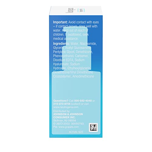 Neutrogena Hydro Boost + Niacinamide Serum for Face with Hyaluronic Acid & Vitamin B3 - FLOWCHA FashionxBeauty
