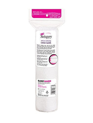 Swisspers Premium Exfoliating Rounds, 2 Distinct Raised Textured Surface, Cotton Facial Pads, 80 Count Re-closable Bag - FLOWCHA FashionxBeauty